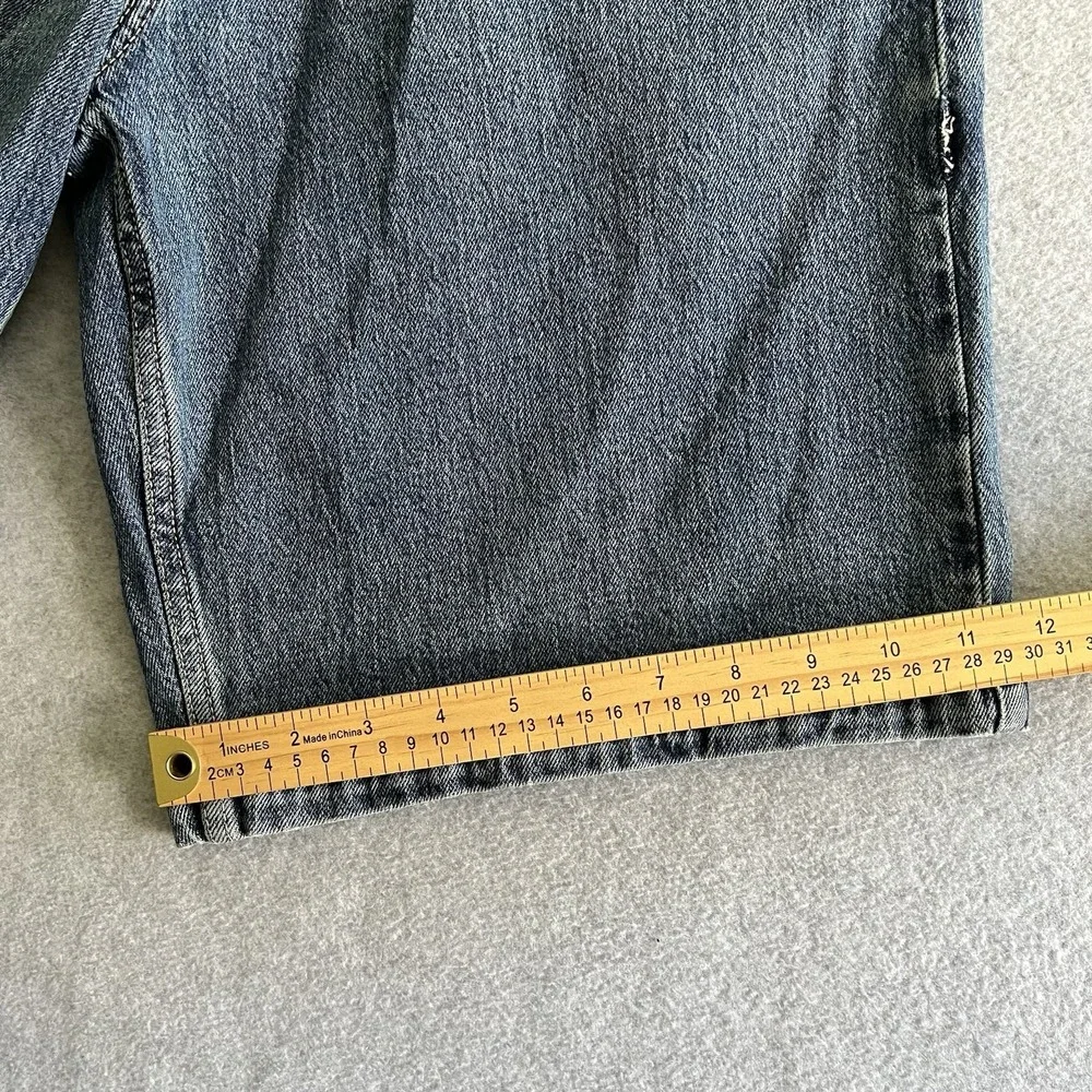 Hollister Y2K Denim Carpenter Shorts Mens 32 Distressed Vtg Baggy Jean Skater - Picture 9 of 12